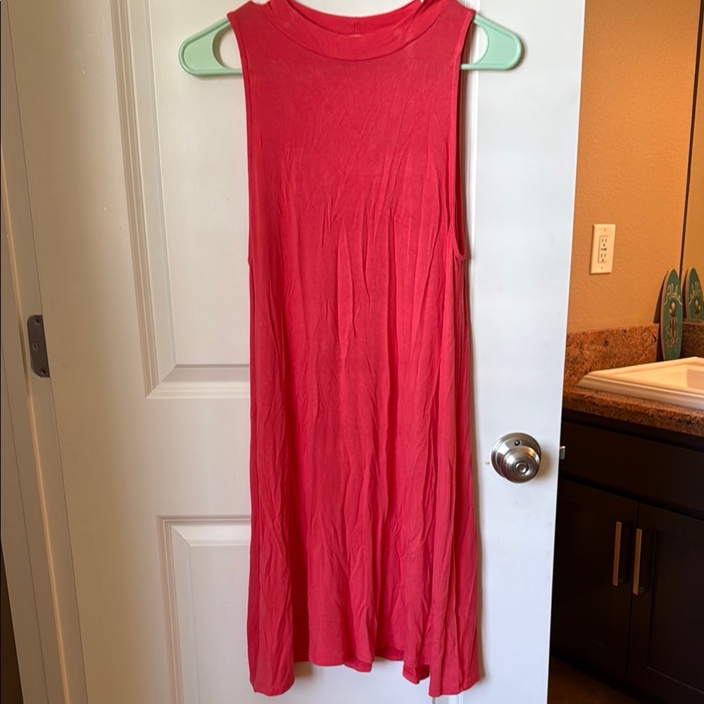 Sleeveless Coral Dress